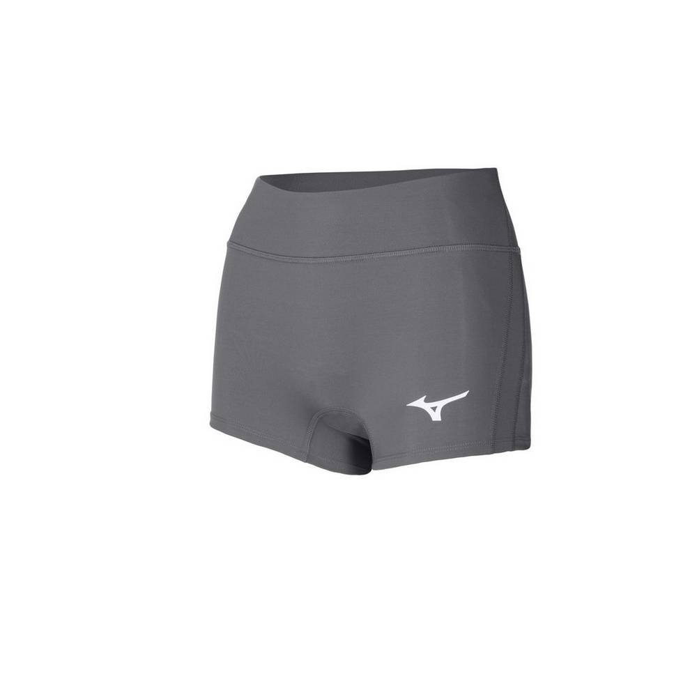 Womens Mizuno Apex 2.5" Inseam Volleyball Shorts Grey Philippines (QASXBF926)